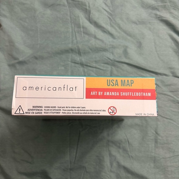 PUZZLE. American Flat USA Map 500 Piece. 18x24. Sealed box. - Picture 5 of 6